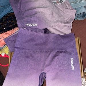 Gymshark: long sleeve crop top & short biker set